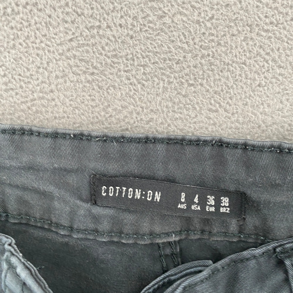 Cotton On Womens Cargo Jogger Pants Gray High Rise Utility Size 4 2004820 - Picture 2 of 9